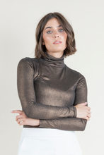 Load image into Gallery viewer, MAJESTIC METALLIC TURTLENECK