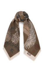 Load image into Gallery viewer, SABINA SAVAGE 135 CM WOOL SILK SCARF (Wind Dancer, Heaven Caller)