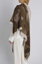 Load image into Gallery viewer, SABINA SAVAGE 135 CM WOOL SILK SCARF (Wind Dancer, Heaven Caller)