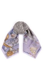 Load image into Gallery viewer, SABINA SAVAGE 90 CM SILK TWILL SCARF (The Glass Swan)