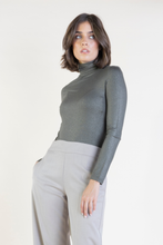 Load image into Gallery viewer, MAJESTIC METALLIC TURTLENECK