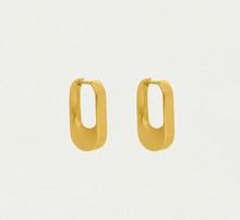 Load image into Gallery viewer, CROSBY HINGED HUGGIE HOOPS