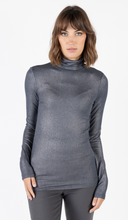 Load image into Gallery viewer, MAJESTIC METALLIC TURTLENECK
