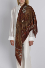 Load image into Gallery viewer, SABINA SAVAGE 135 CM WOOL SILK SCARF (Chasing the Pearl)
