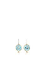 Load image into Gallery viewer, TINI MINI DROP EARRINGS (Blue Topaz)
