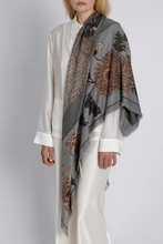 Load image into Gallery viewer, SABINA SAVAGE 135 CM WOOL SILK SCARF (Wind Dancer, Heaven Caller)
