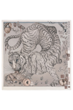 Load image into Gallery viewer, SABINA SAVAGE 135 CM WOOL SILK SCARF (Zouyou, Cry the Deer)
