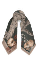 Load image into Gallery viewer, SABINA SAVAGE 135 CM WOOL SILK SCARF (Zouyou, Cry the Deer)
