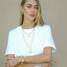 Load image into Gallery viewer, MINI HALO BYRON TOGGLE NECKLACE
