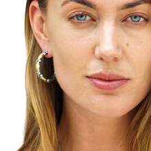 Load image into Gallery viewer, VINTAGE SILVER ALMA HOOPS
