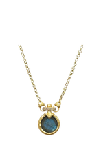 Load image into Gallery viewer, MINI GOLD VECCHIO LABRADORITE NECKLACE
