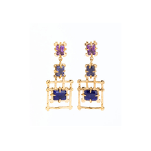 Load image into Gallery viewer, YVAN CHANDELIER BAMBOO EARRINGS
