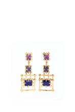 Load image into Gallery viewer, YVAN CHANDELIER BAMBOO EARRINGS
