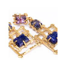 Load image into Gallery viewer, YVAN CHANDELIER BAMBOO EARRINGS
