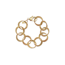 Load image into Gallery viewer, ETCHED CIRCLE CHAIN BRACELET
