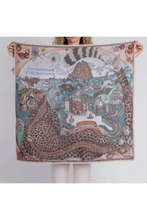 Load image into Gallery viewer, SABINA SAVAGE 90 CM SILK TWILL SCARF (The Medici Cheetah)
