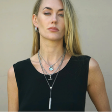 Load image into Gallery viewer, MINI GOLD VECCHIO LABRADORITE NECKLACE
