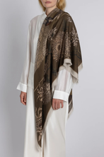 Load image into Gallery viewer, SABINA SAVAGE 135 CM WOOL SILK SCARF (Wind Dancer, Heaven Caller)
