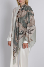 Load image into Gallery viewer, SABINA SAVAGE 135 CM WOOL SILK SCARF (Chasing the Pearl)

