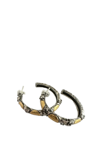 Load image into Gallery viewer, VINTAGE SILVER ALMA HOOPS

