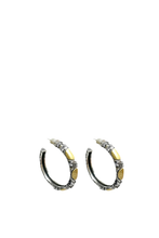 Load image into Gallery viewer, VINTAGE SILVER ALMA HOOPS
