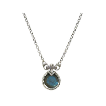 Load image into Gallery viewer, MINI GOLD VECCHIO LABRADORITE NECKLACE
