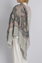 Load image into Gallery viewer, SABINA SAVAGE 135 CM WOOL SILK SCARF (Chasing the Pearl)
