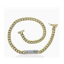 Load image into Gallery viewer, GOLD SOLEIL DOUBLE WRAP ID BRACELET
