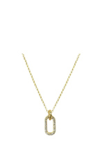 Load image into Gallery viewer, CLAIR PAVE LINK NECKLACE
