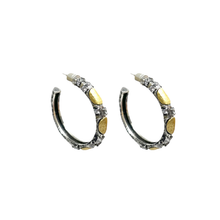 Load image into Gallery viewer, VINTAGE SILVER ALMA HOOPS
