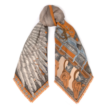 Load image into Gallery viewer, SABINA SAVAGE 135CM SILK TWILL SCARF
