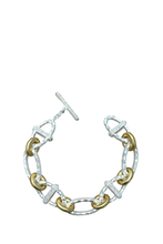 Load image into Gallery viewer, TWO TONE RAVELLE CHAIN BRACELET
