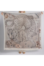 Load image into Gallery viewer, SABINA SAVAGE 135 CM WOOL SILK SCARF (Zouyou, Cry the Deer)
