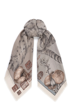 Load image into Gallery viewer, SABINA SAVAGE 135 CM WOOL SILK SCARF (Zouyou, Cry the Deer)
