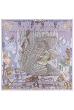 Load image into Gallery viewer, SABINA SAVAGE 90 CM SILK TWILL SCARF (The Glass Swan)
