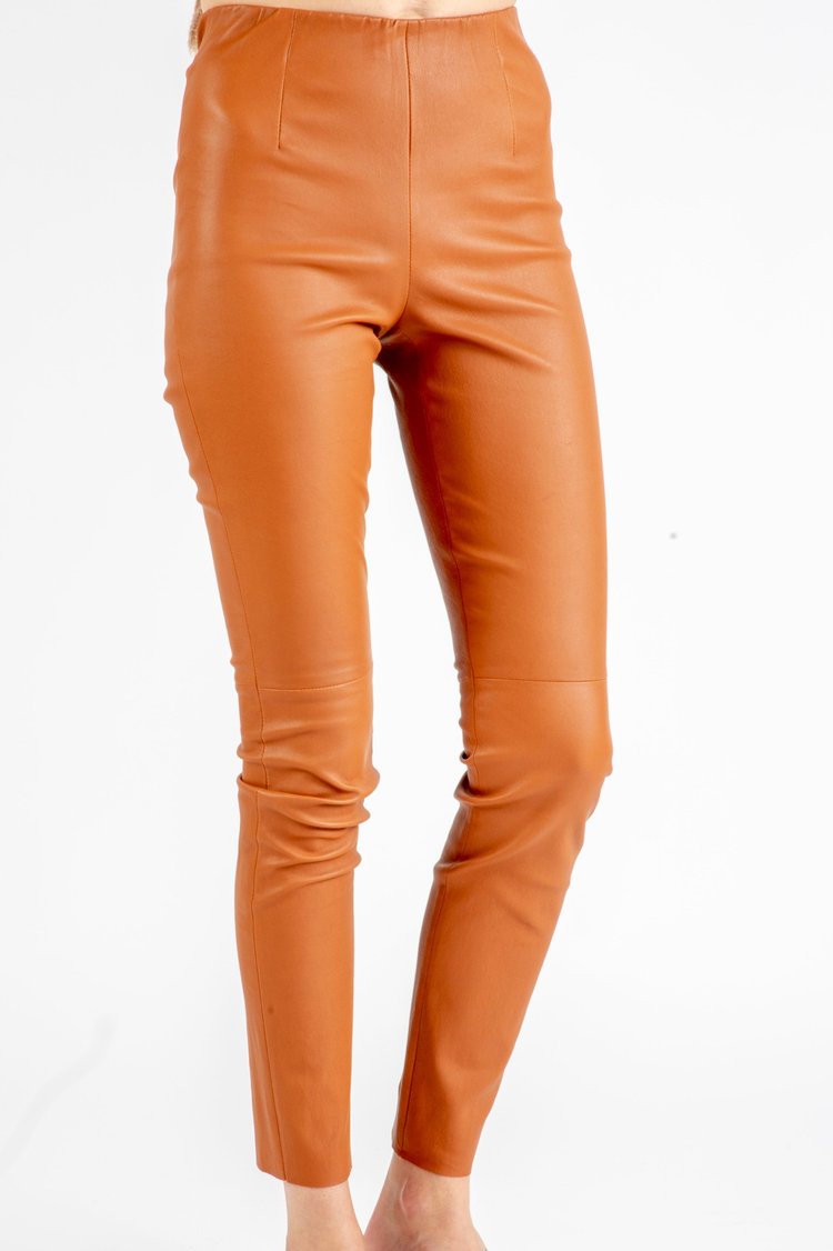 MANZONI LEATHER PANT (Cuoio)