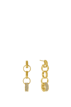 Load image into Gallery viewer, PETITE PAVE CHAIN EARRINGS
