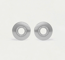 Load image into Gallery viewer, PETITE PAVE CIRCLE STUDS
