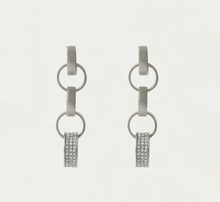 Load image into Gallery viewer, PETITE PAVE CHAIN EARRINGS
