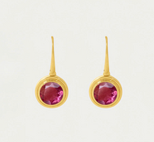 Load image into Gallery viewer, SIGNET GEMSTONE EARRINGS
