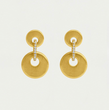 Load image into Gallery viewer, PETITE PAVE MINI DROP EARRINGS
