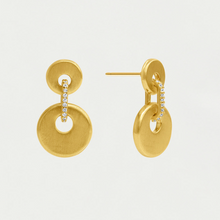 Load image into Gallery viewer, PETITE PAVE MINI DROP EARRINGS
