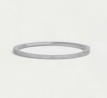 Load image into Gallery viewer, SIGNATURE PAVE HINGE BANGLE
