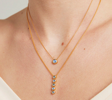 Load image into Gallery viewer, CASCADE GEMSTONE DROP NECKLACE
