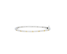 Load image into Gallery viewer, THIN BEZEL SPARKLY GEM BANGLE
