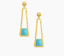 Load image into Gallery viewer, NOMAD MINI GEMSTONE DROP EARRINGS
