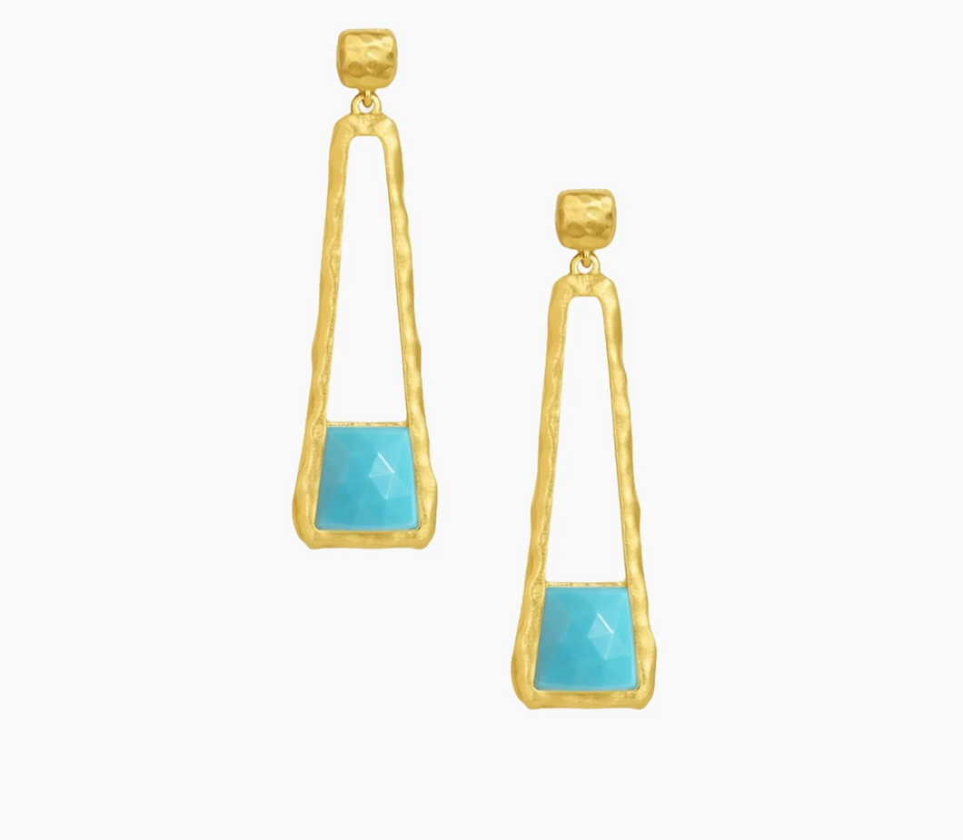 NOMAD MINI GEMSTONE DROP EARRINGS