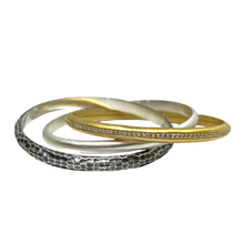 Load image into Gallery viewer, MIXED METAL TRINITY BANGLE
