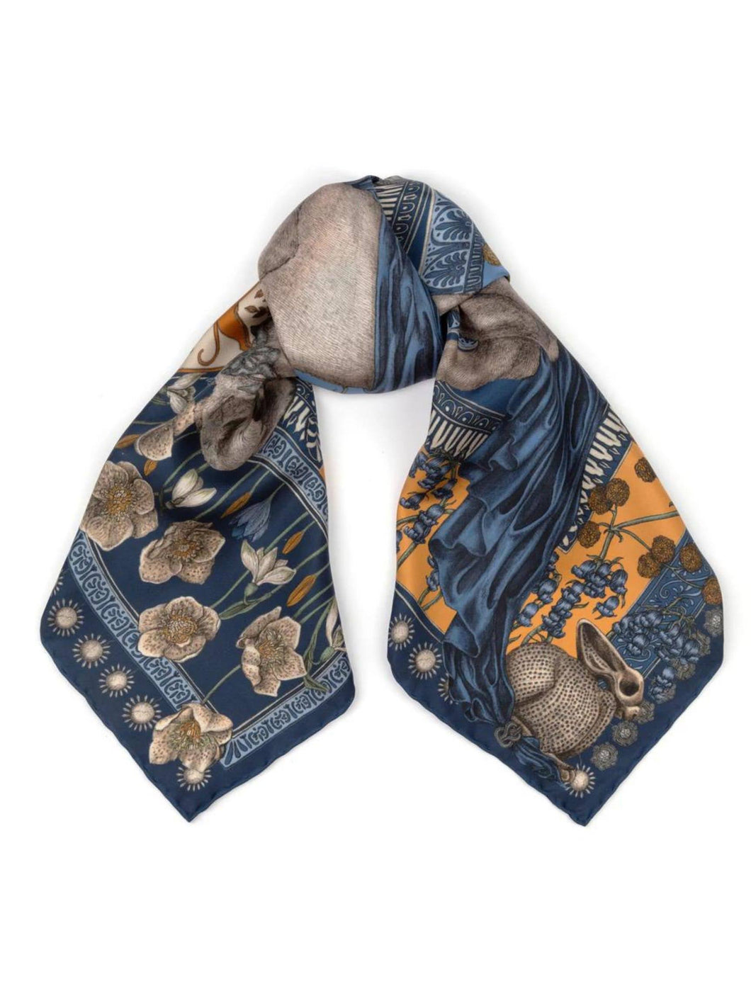 SABINA SAVAGE 90CM SILK TWILL SCARF