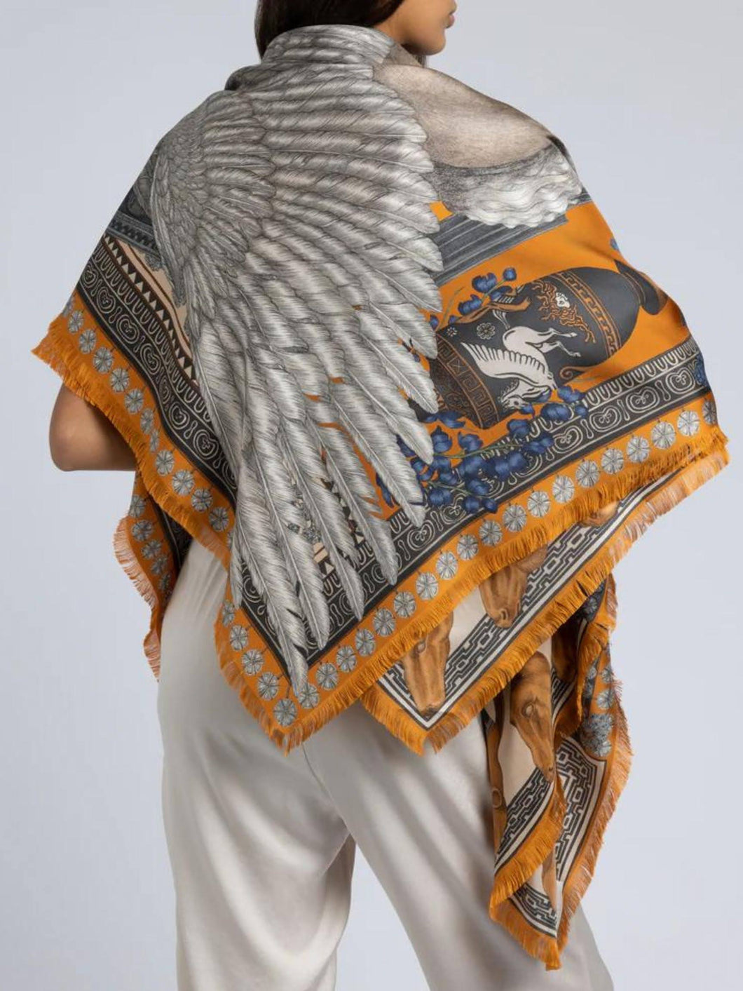 SABINA SAVAGE 135CM SILK TWILL SCARF